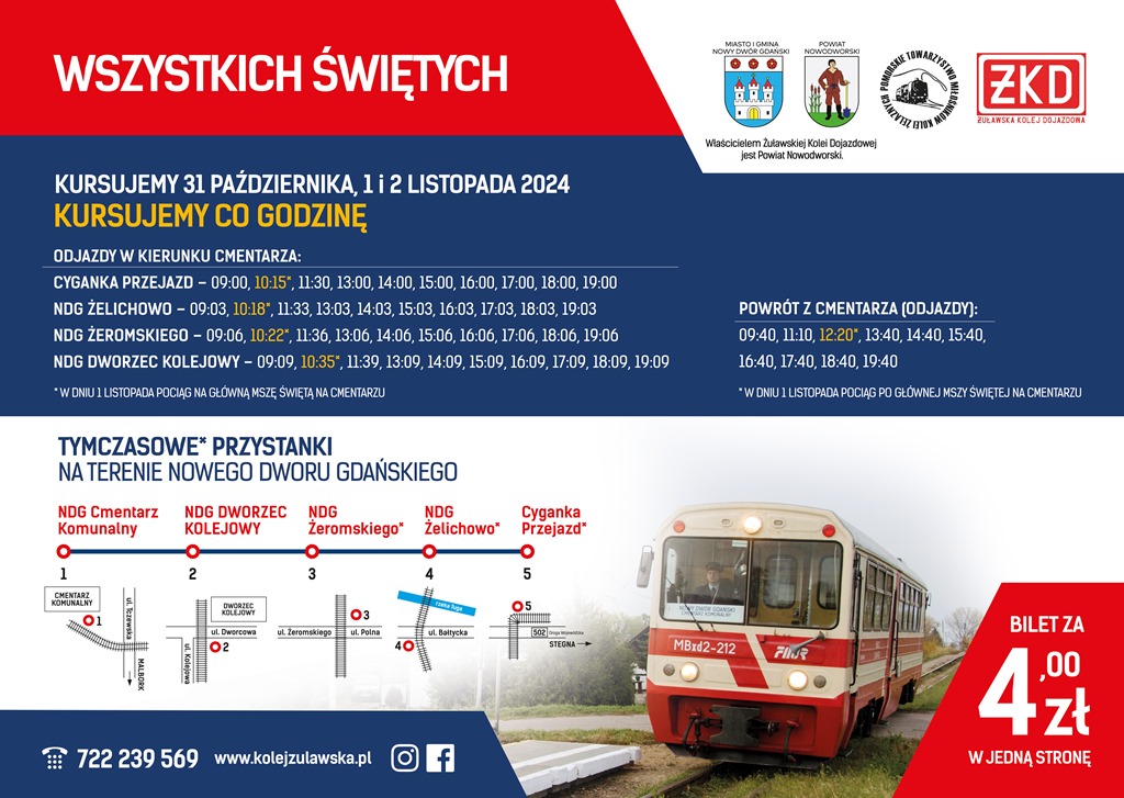 Plakat A3 ŻKD Wszystkich Świętych 2024