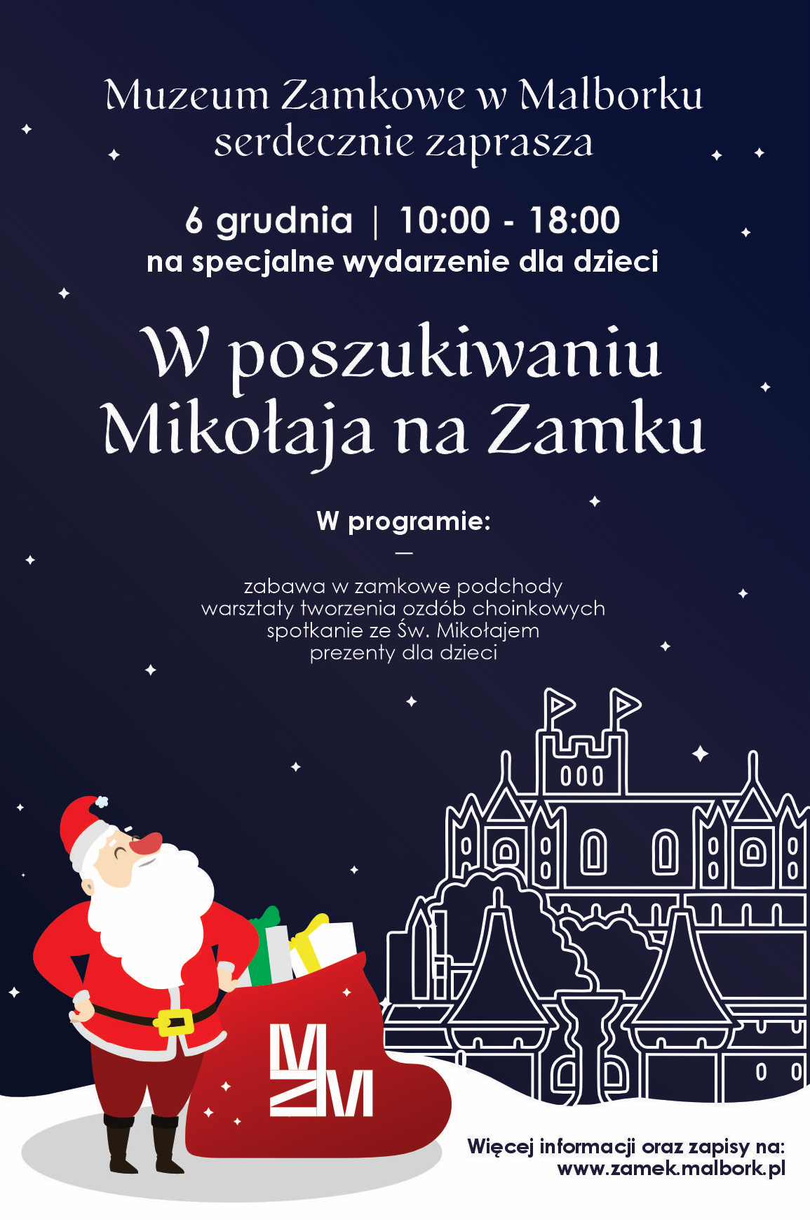 W poszukiwaniu Mikolaja na zamku zaproszenie na wydarzenie