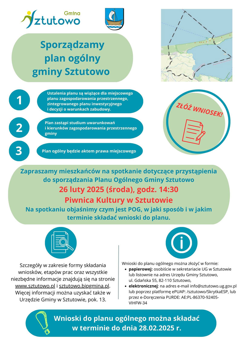 plan ogolny gminy sztutowo 2025