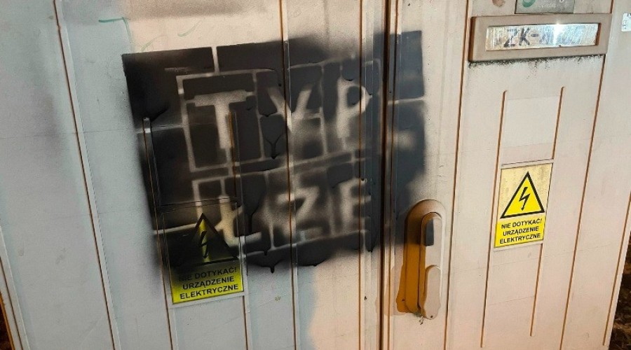 Akt wandalizmu w Nowym Dworze Gdańskim. (1)