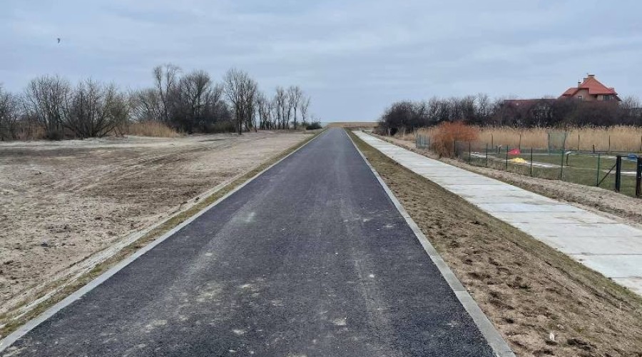 ścieżka rowerowa po wale zalewu wiślanego krynica morska6