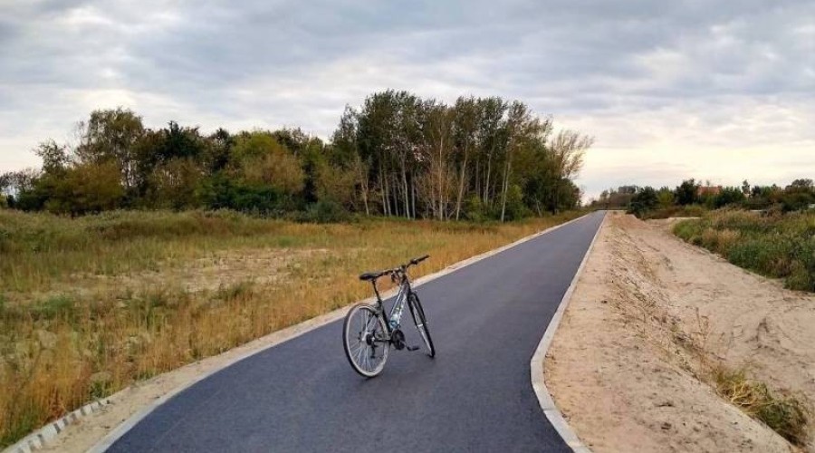 ścieżka rowerowa po wale zalewu wiślanego krynica morska9