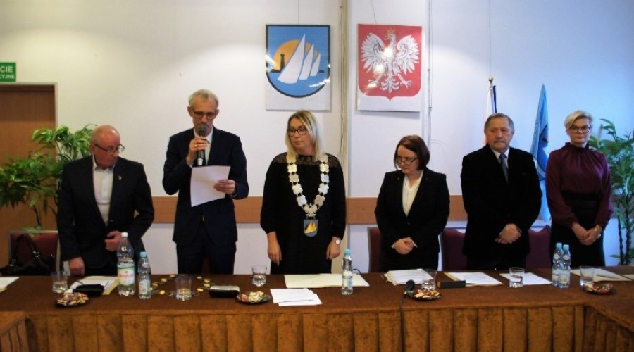 Krynica Morska. Ślubowanie Burmistrza i Radnych.1