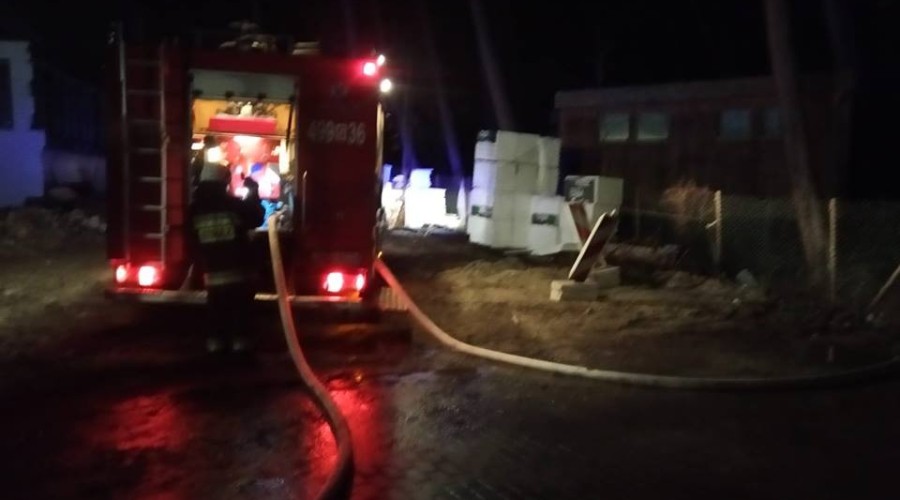 Pożar ośrodka wczasowego w Krynicy Morskiej (3)