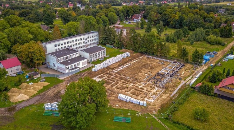 budowa hali drewnica