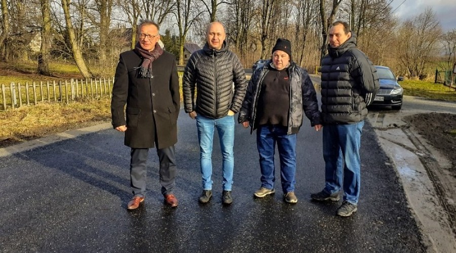 odbiór drogi w Stawcu