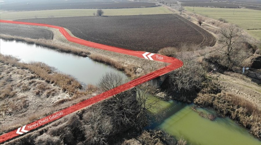 Budowa ścieżki rowerowej do sołectwa Tuja (4)