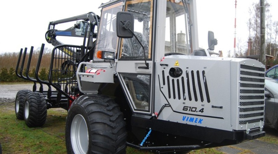 Forwarder z żurawiem do prac leśnych VIMEK 610SE
