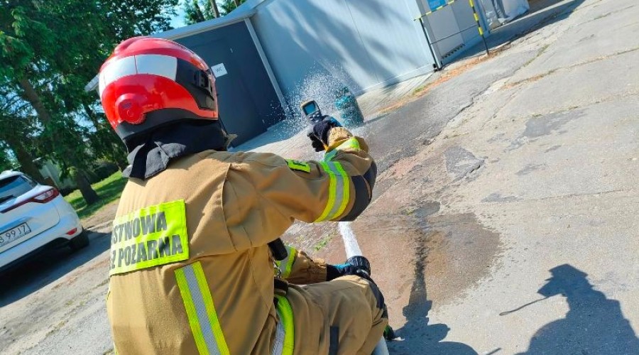 cwiczenia strazaków szpital nowy dwor gd7