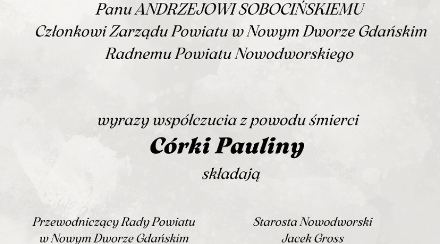 wyrazy współczucia