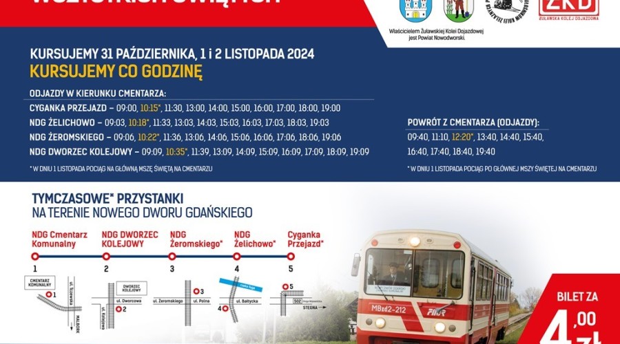 Plakat A3 ŻKD Wszystkich Świętych 2024