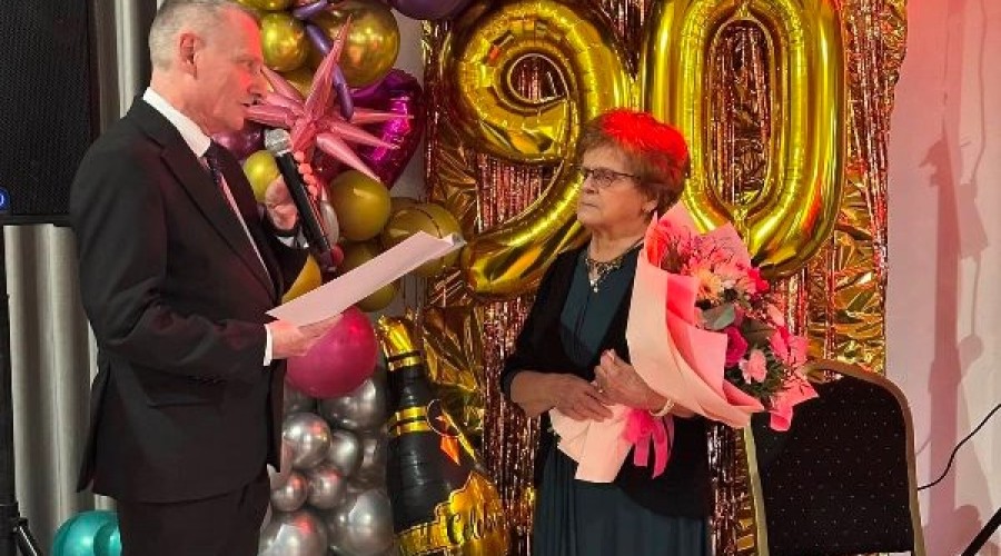 Nowy Dwór Gdański. Jubileusz 90. urodzin Pani Zofii Zedig (1)