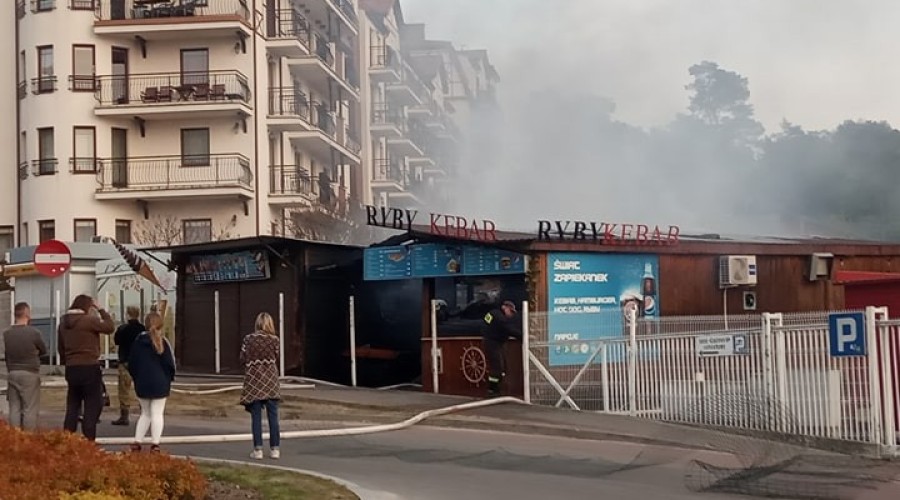 pożar krynica morska