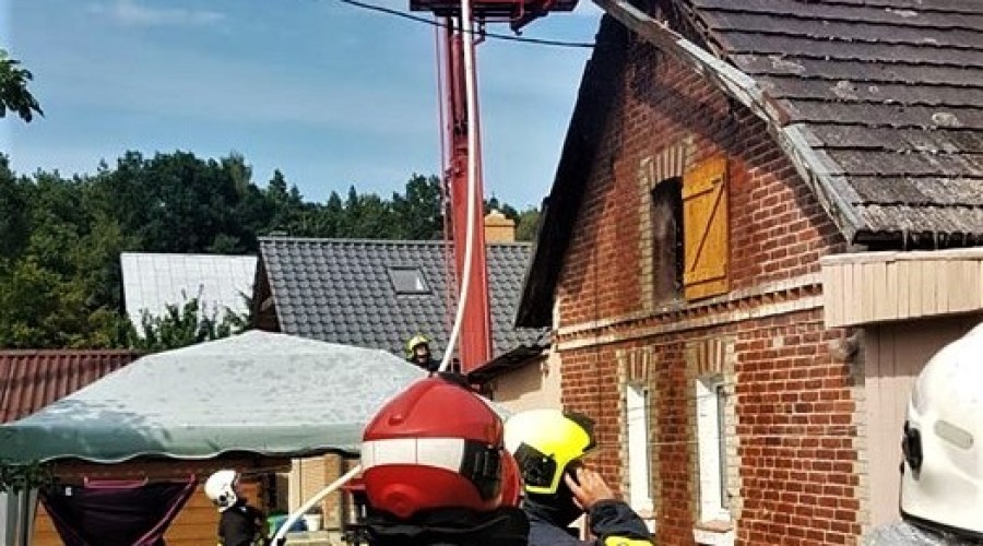jantar pożar