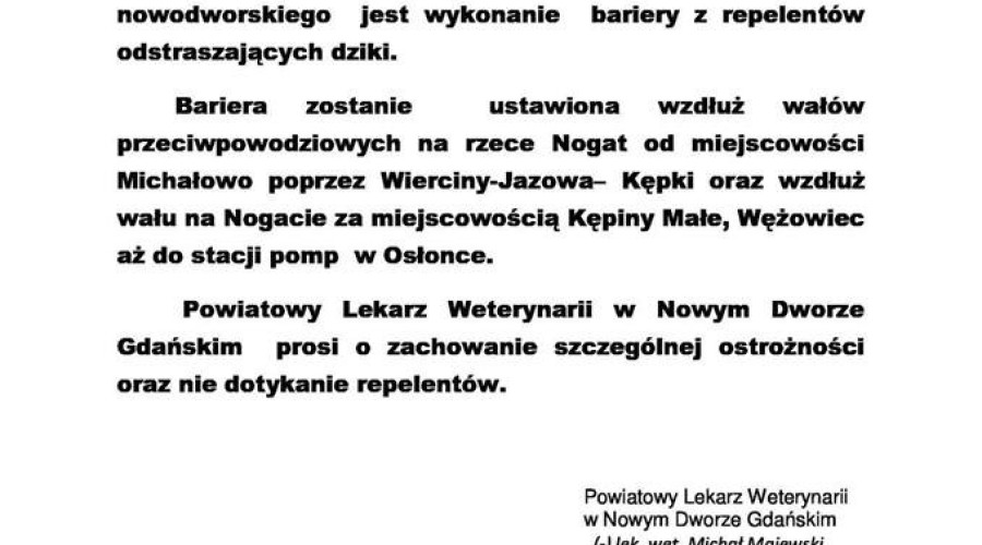 asf repelenty komunikat