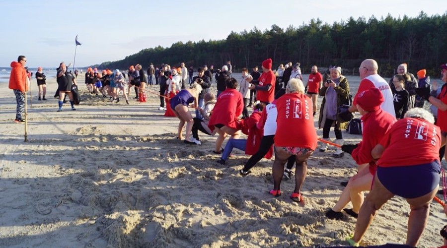 V kąpiel morsów w Kątach Rybackich. Sportowy weekend w Gminie Sztutowo (18)