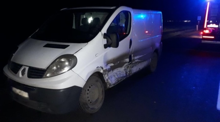  karambol z udziałem czterech samochodów  na drodze j nr 55  (7)