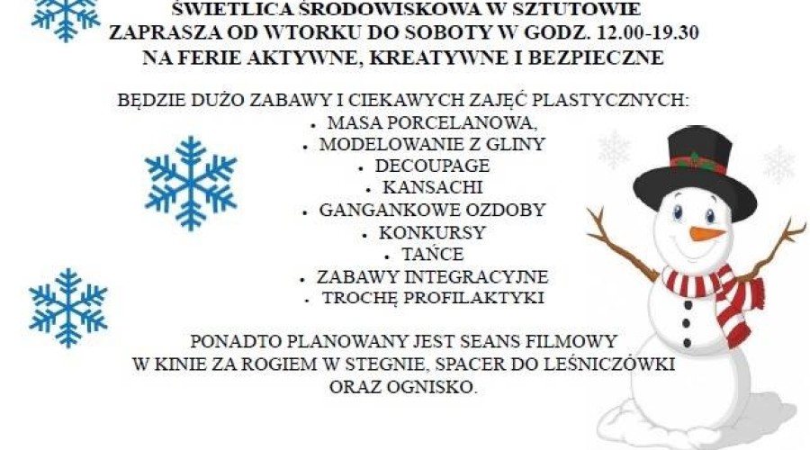 ferie Sztutowo świetlica