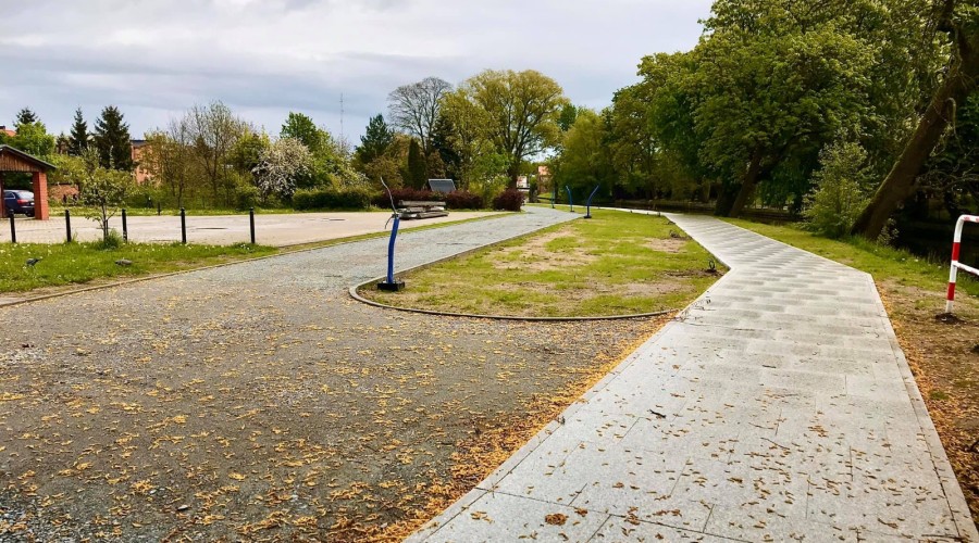 Nowy Dwór Gdański. Nowa kładka nad Tugą (16)