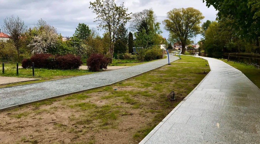 Nowy Dwór Gdański. Nowa kładka nad Tugą (27)