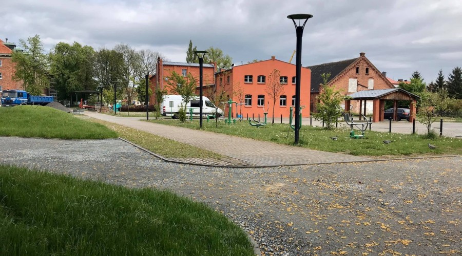 Nowy Dwór Gdański. Nowa kładka nad Tugą (3)