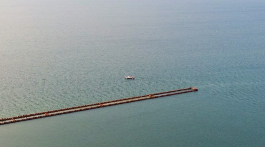 Wrzesień na budowie drogi wodnej łączącej Zalew Wiślany z Zatoką Gdańską Zdjęcia (3)