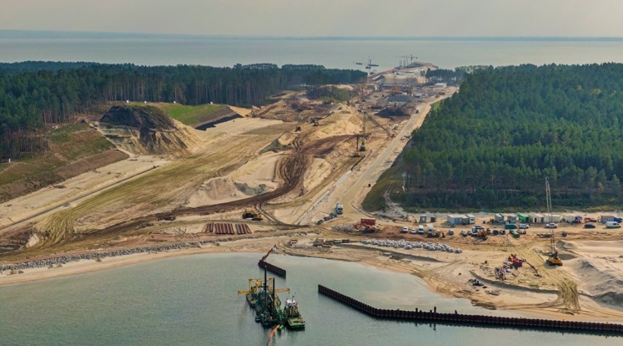 Wrzesień na budowie drogi wodnej łączącej Zalew Wiślany z Zatoką Gdańską Zdjęcia (5)