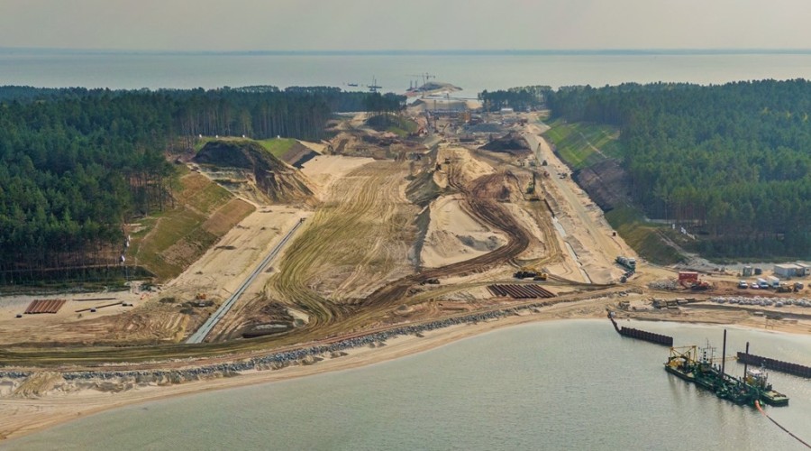 Wrzesień na budowie drogi wodnej łączącej Zalew Wiślany z Zatoką Gdańską Zdjęcia (6)