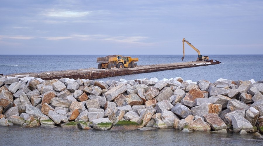 przekop mierzei wiślanej transport kamienia12