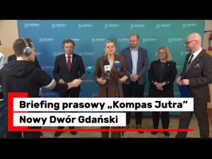 Nowy Dwór Gdański. Ministra Barbara Nowacka na trasie „Kierunek: Kompas Jutra”.