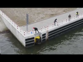 Oblężenie przekopu przez wędkarzy.  Wiadra pełne śledzi.