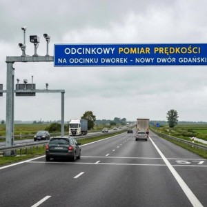 Bramownice już rejestrują. Ruszył odcinkowy pomiar prędkości na trasie Dworek – Nowy Dwór Gdański