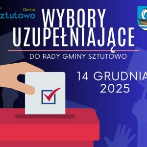 Informacja o wyborach uzupełniających do Rady Gminy Sztutowo