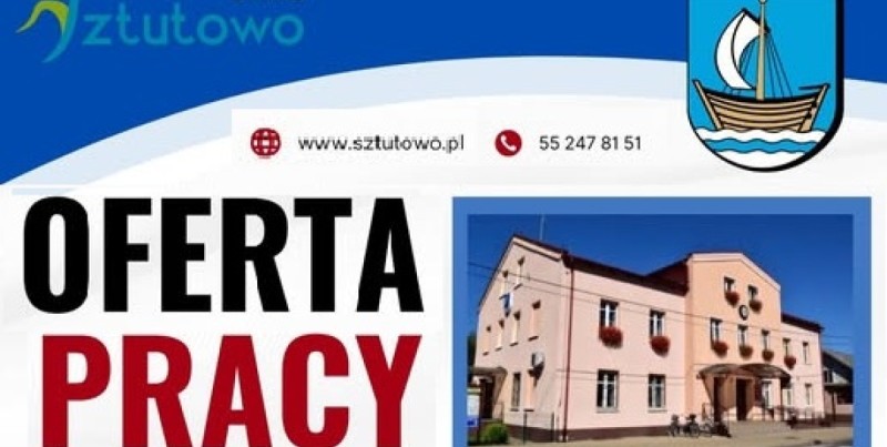 Wójt Gminy Sztutowo ogłasza otwarty i konkurencyjny nabór na wolne stanowisko urzędnicze do spraw oświaty