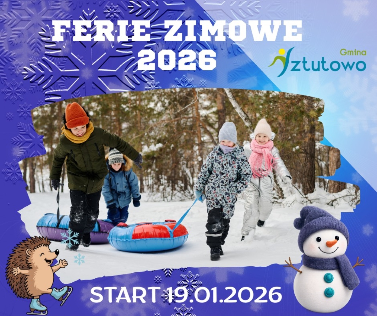 Ferie zimowe 2026 w Gminie Sztutowo – aktywnie, kreatywnie i bez nudy