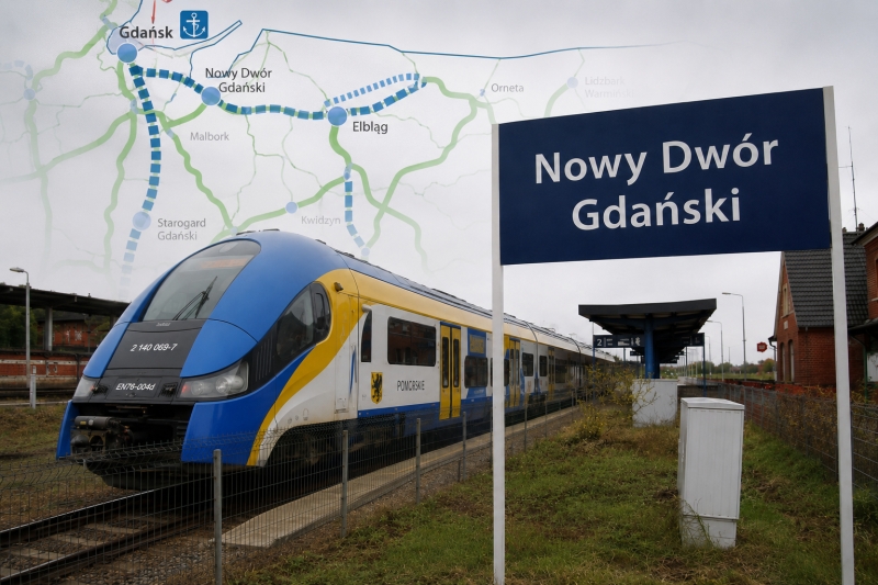 Kolej wraca na Żuławy. Trasa przez Nowy Dwór Gdański znalazła się w strategicznych planach państwa