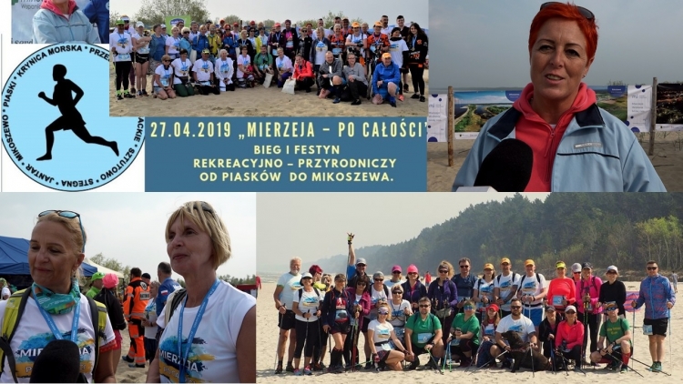 Od Piasków do Mikoszewa. Przebiegli Mierzeję po całości - 27.04.2019