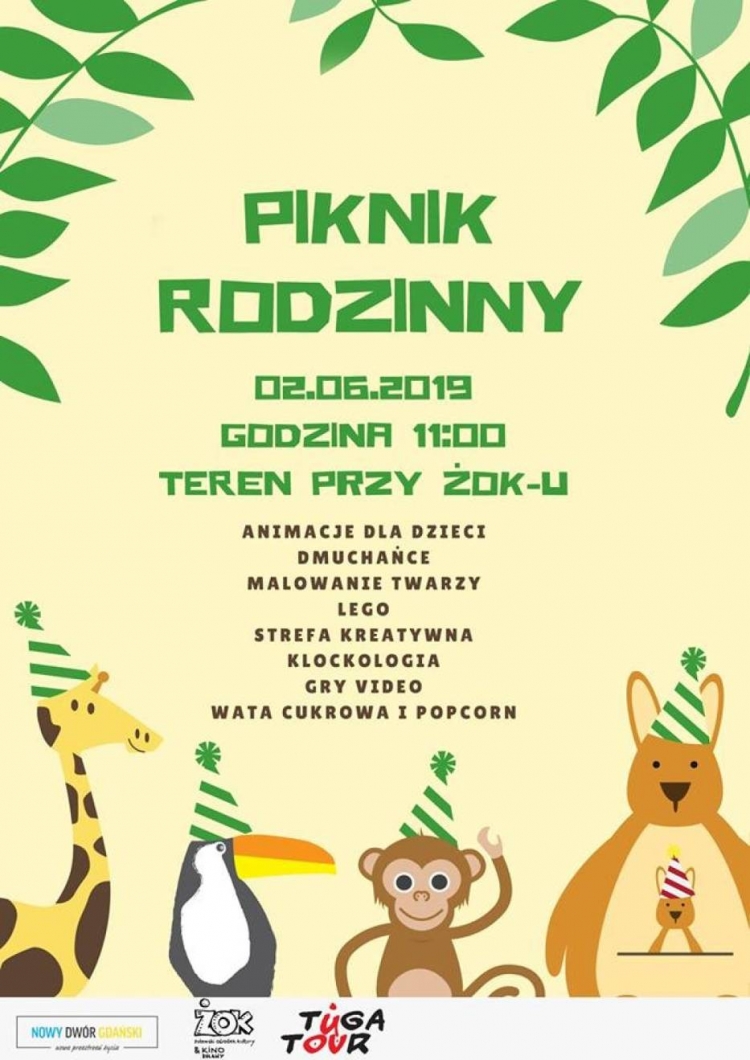 Tuga Tour, festyn przed ŻOK-iem, piknik z pieskiem. Atrakcje z okazji Dnia Dziecka w Nowym Dworze Gdańskim.