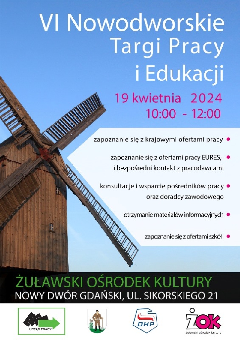 Nowy Dwór Gdański. Zaproszenie na Nowodworskie Targi Pracy i Edukacji.