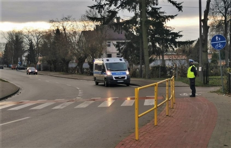 na terenie powiatu trwają działania pn. „Pieszy&quot;.