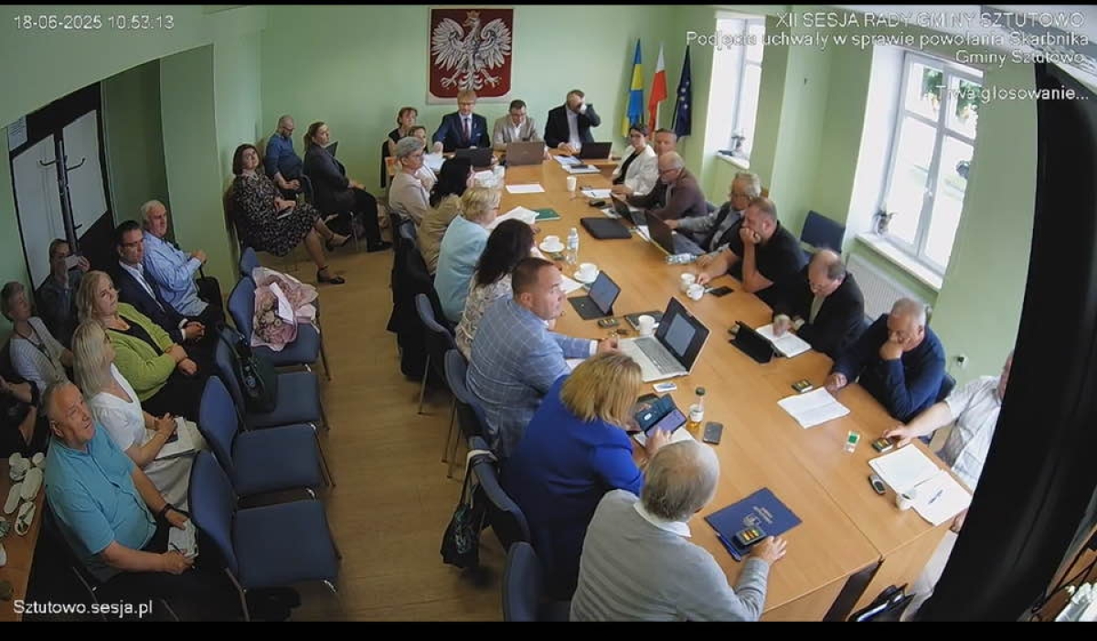 Ogłoszenie o XVIII Sesji Rady Gminy Sztutowo. Zobacz czym zajmą się radni.