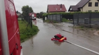 Powiat Nowodworski. Podtopienia i interwencje strażaków - 18.09.2017
