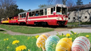 Specjalne pociągi świąteczne na trasie Nowy Dwór Gdański – Stegna – Jantar w dniach 20–21 kwietnia 2025 r.