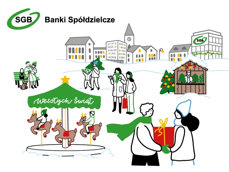 Nowy Dwór Gd. Świąteczne życzenia od Żuławskiego Banku Spółdzielczego