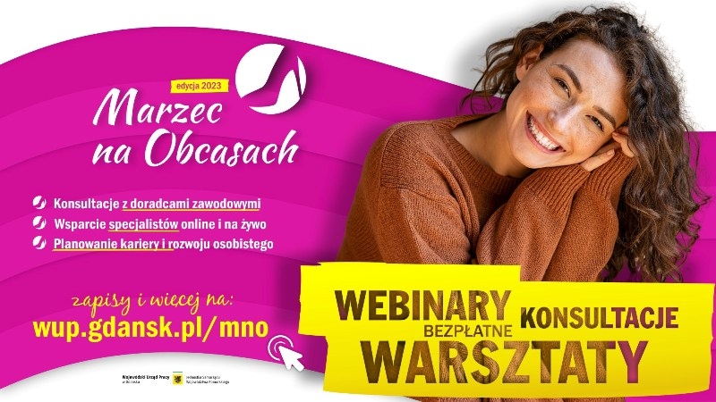 Powiat Nowodworski. Marzec miesiącem kobiet! Weź udział w konsultacjach organizowanych przez Powiatowy Urząd Pracy.