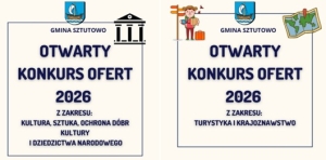 Wójt Gminy Sztutowo ogłasza otwarty konkurs ofert na realizację zadań publicznych w 2026 roku!
