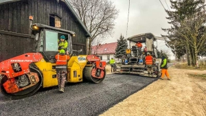 Remont drogi w Łaszce