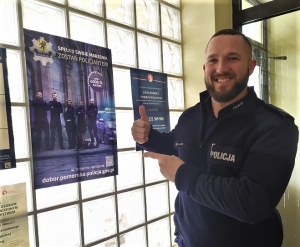 Nowy Dwór Gdański. Dzielnicowy promował zawód policjanta