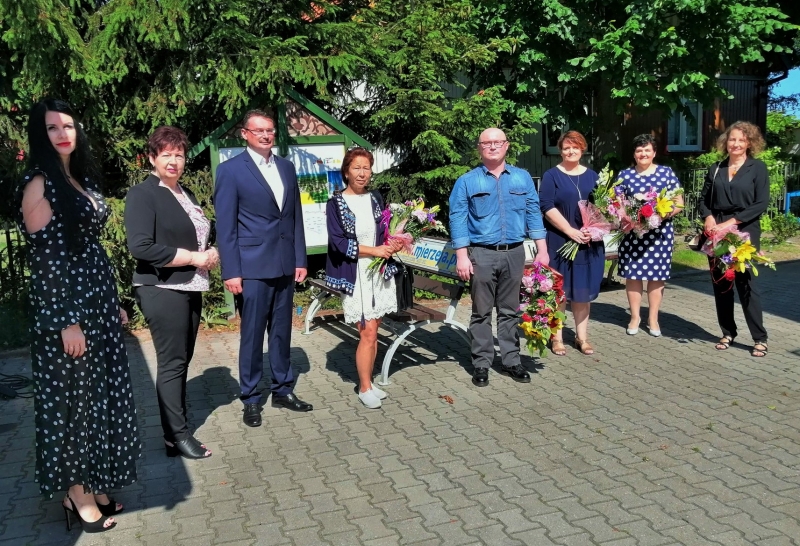 Spotkanie z dyrektorami szkół z okazji zakończenia roku szkolnego.