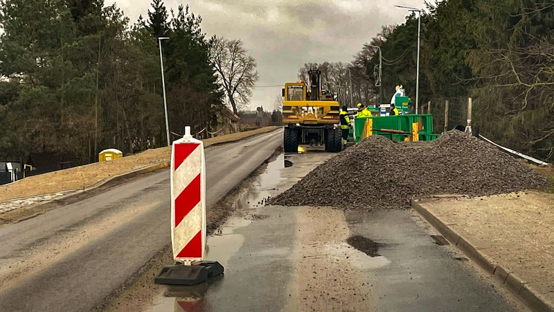 Wznowienie robót budowlanych i czasowej organizacji ruchu na drodze DW 501.